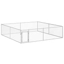 vidaXL kültéri horganyzott acél kutyakennel 4 x 4 x 1 m