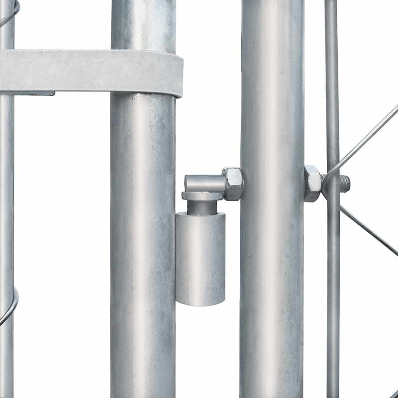 vidaXL kültéri horganyzott acél kutyakennel 4 x 4 x 1 m