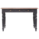 vidaXL tömör mahagóni fa íróasztal 3 fiókkal 117 x 57 x 75 cm