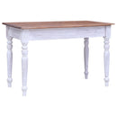 vidaXL fehér tömör mahagóni fa fiókos íróasztal 117 x 57 x 75 cm