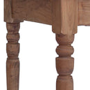 vidaXL tömör mahagóni fa íróasztal fiókokkal 117 x 57 x 75 cm