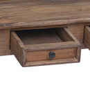 vidaXL tömör mahagóni fa íróasztal fiókokkal 90 x 50 x 101 cm