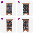 vidaXL tömör mahagóni fa éjjeliszekrény 30 x 30 x 51 cm