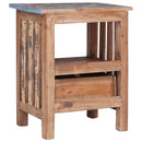 vidaXL tömör mahagóni fa éjjeliszekrény 41 x 30 x 50 cm