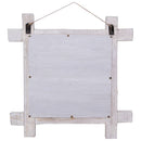 vidaXL fehér újrahasznosított fa rönktükör 70 x 70 cm