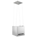 vidaXL rozsdamentes acél LCD érintőképernyős sziget páraelszívó 37 cm