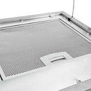 vidaXL rozsdamentes acél LCD érintőképernyős sziget páraelszívó 37 cm