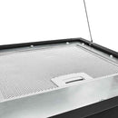 vidaXL porszórt acél LCD érintőképernyős sziget páraelszívó 37 cm