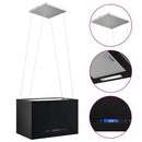 vidaXL porszórt acél LCD érintőképernyős sziget páraelszívó 55 cm