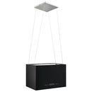 vidaXL porszórt acél LCD érintőképernyős sziget páraelszívó 55 cm