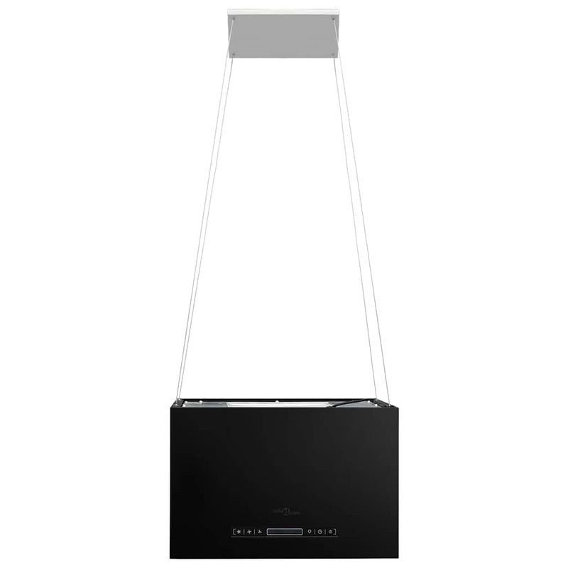 vidaXL porszórt acél LCD érintőképernyős sziget páraelszívó 55 cm