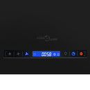 vidaXL porszórt acél LCD érintőképernyős sziget páraelszívó 55 cm