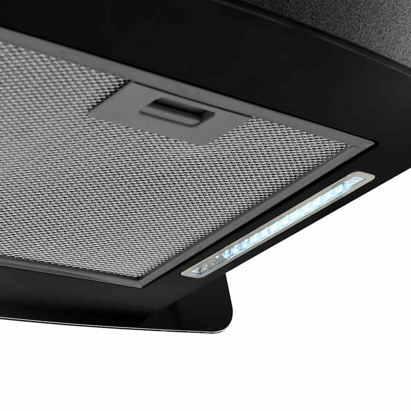 vidaXL edzett üveg LCD érintőképernyős sziget páraelszívó