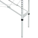 vidaXL antracitszürke 4 zónás masszázsasztal alumíniumvázzal 186x68 cm