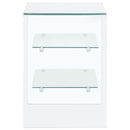 vidaXL edzett üveg dohányzóasztal 50x40x56 cm