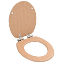 vidaXL 2 db bambuszmintás MDF WC-ülőke lassan csukódó fedéllel