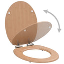 vidaXL 2 db bambuszmintás MDF WC-ülőke lassan csukódó fedéllel