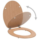 vidaXL 2 db bambuszmintás MDF WC-ülőke