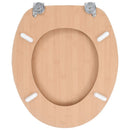 vidaXL 2 db bambuszmintás MDF WC-ülőke
