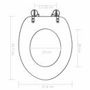 vidaXL 2 db kőmintás MDF WC-ülőke lassan csukódó fedéllel
