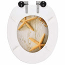 vidaXL 2 db tengericsillag mintás MDF WC-ülőke lassan csukódó fedéllel