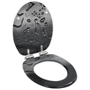 vidaXL 2 db vízcsepp mintás MDF WC-ülőke lassan csukódó fedéllel