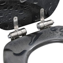 vidaXL 2 db vízcsepp mintás MDF WC-ülőke lassan csukódó fedéllel