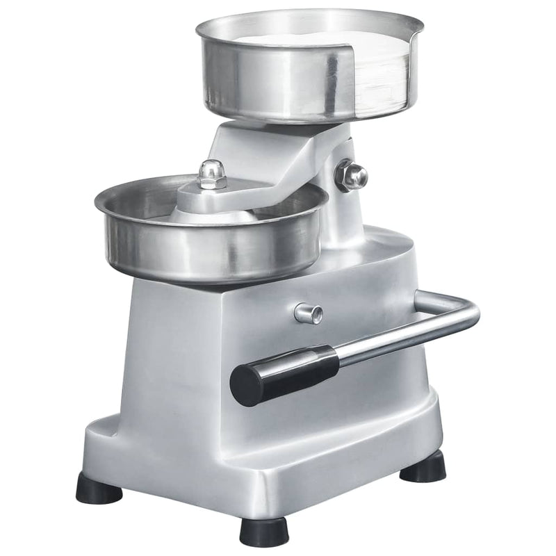 vidaXL alumínium hamburgerprés 500 db pogácsaelválasztó lappal 13 cm