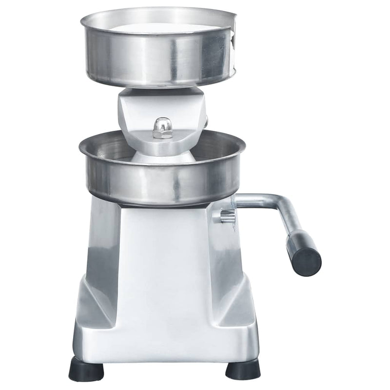 vidaXL alumínium hamburgerprés 500 db pogácsaelválasztó lappal 13 cm