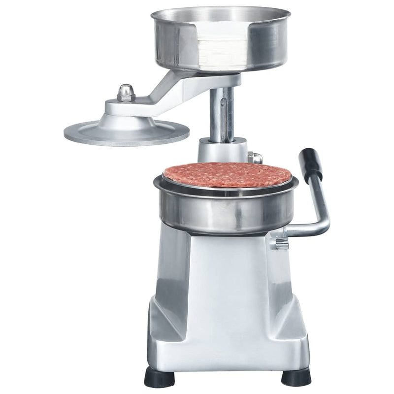 vidaXL alumínium hamburgerprés 500 db pogácsaelválasztó lappal 13 cm