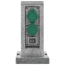 vidaXL műanyag kerti aljzatoszlop szürkület-érzékelővel