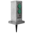 vidaXL műanyag kerti aljzatoszlop szürkület-érzékelővel