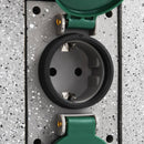 vidaXL műanyag kerti aljzatoszlop szürkület-érzékelővel