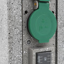 vidaXL műanyag kerti aljzatoszlop szürkület-érzékelővel