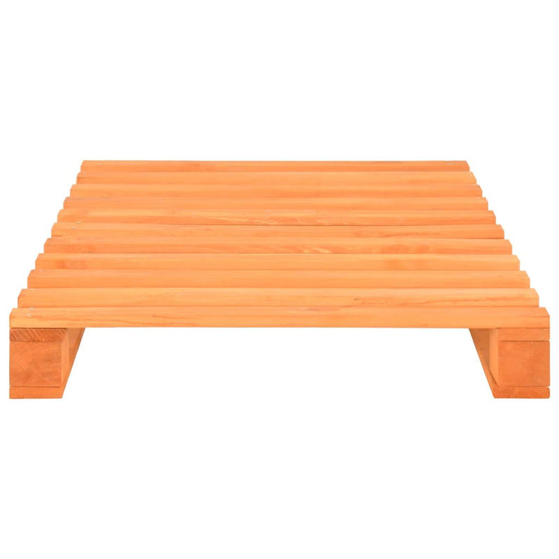 vidaXL barna tömör fenyőfa raklap ágykeret 90 x 200 cm