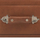 vidaXL barna műbőr pad fiókokkal 80 cm