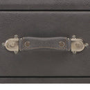 vidaXL szürke műbőr pad fiókokkal 80 cm