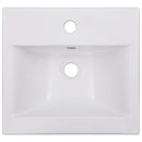 vidaXL fehér kerámia beépíthető mosdókagyló 42 x 39 x 18 cm