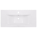 vidaXL fehér kerámia beépíthető mosdókagyló 81 x 39,5 x 18,5 cm