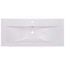 vidaXL fehér kerámia beépíthető mosdókagyló 91 x 39,5 x 18,5 cm