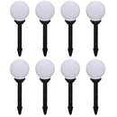 vidaXL 8 db kültéri gyalogjáró LED-lámpa cölöppel 15 cm