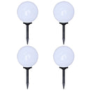 vidaXL 4 db kültéri gyalogjáró LED-lámpa cölöppel 30 cm