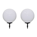 vidaXL 2 db kültéri gyalogjáró LED-lámpa cölöppel 50 cm