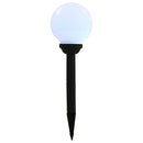 vidaXL 8 db napelemes kültéri LED gömblámpa 15 cm RGB