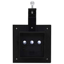 vidaXL 12 db fekete négyzet alakú kültéri napelemes LED lámpa 12 cm