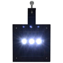 vidaXL 12 db fekete négyzet alakú kültéri napelemes LED lámpa 12 cm