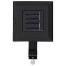 vidaXL 12 db fekete négyzet alakú kültéri napelemes LED lámpa 12 cm