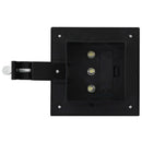 vidaXL 12 db fekete négyzet alakú kültéri napelemes LED lámpa 12 cm