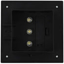 vidaXL 12 db fekete négyzet alakú kültéri napelemes LED lámpa 12 cm