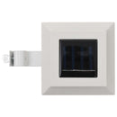 vidaXL 12 db fehér négyzet alakú kültéri napelemes LED lámpa 12 cm